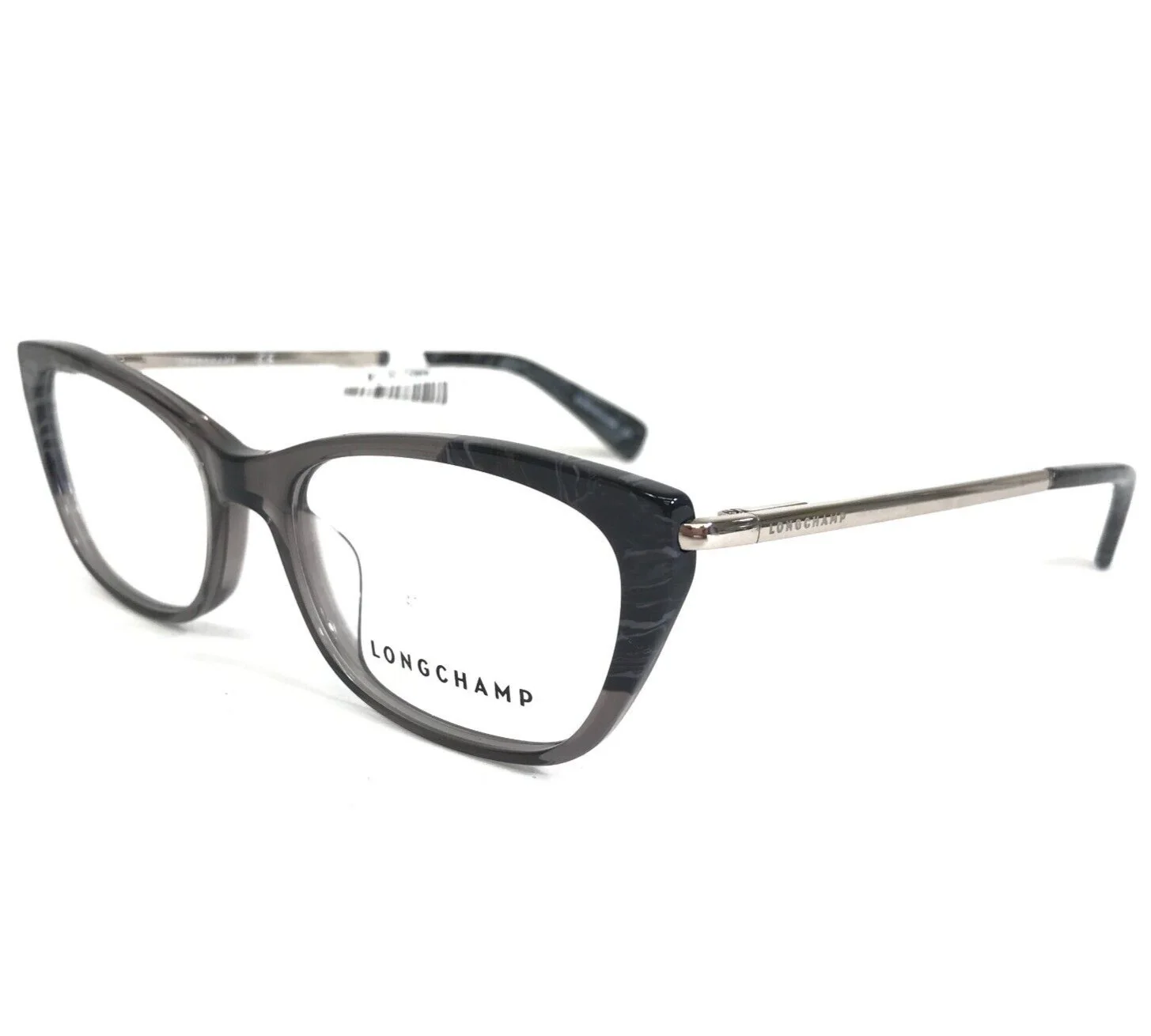 Longchamp Eyeglasses Frames LO2639 036 Clear Gray Horn Gold Cat Eye 52-17-140