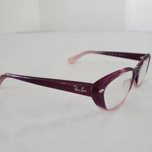 RAY BAN 5242 5071 Womens Purple Fade Cat Eye Eyeglasses Frame 53-18-140 2