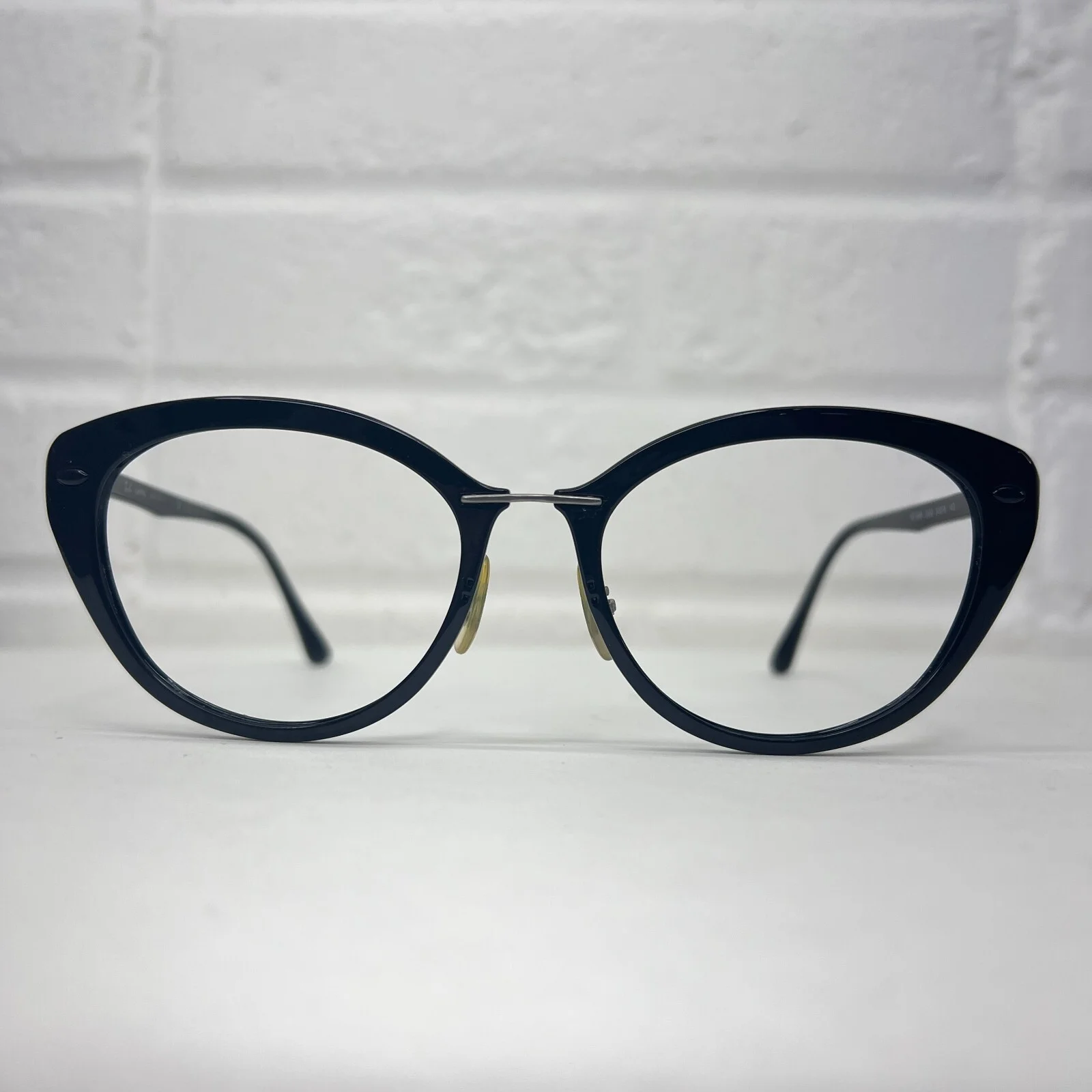 Ray-Ban RB7088 2000 Eyeglasses Frames Womens Lightray Black Cats Eye 54-18-140