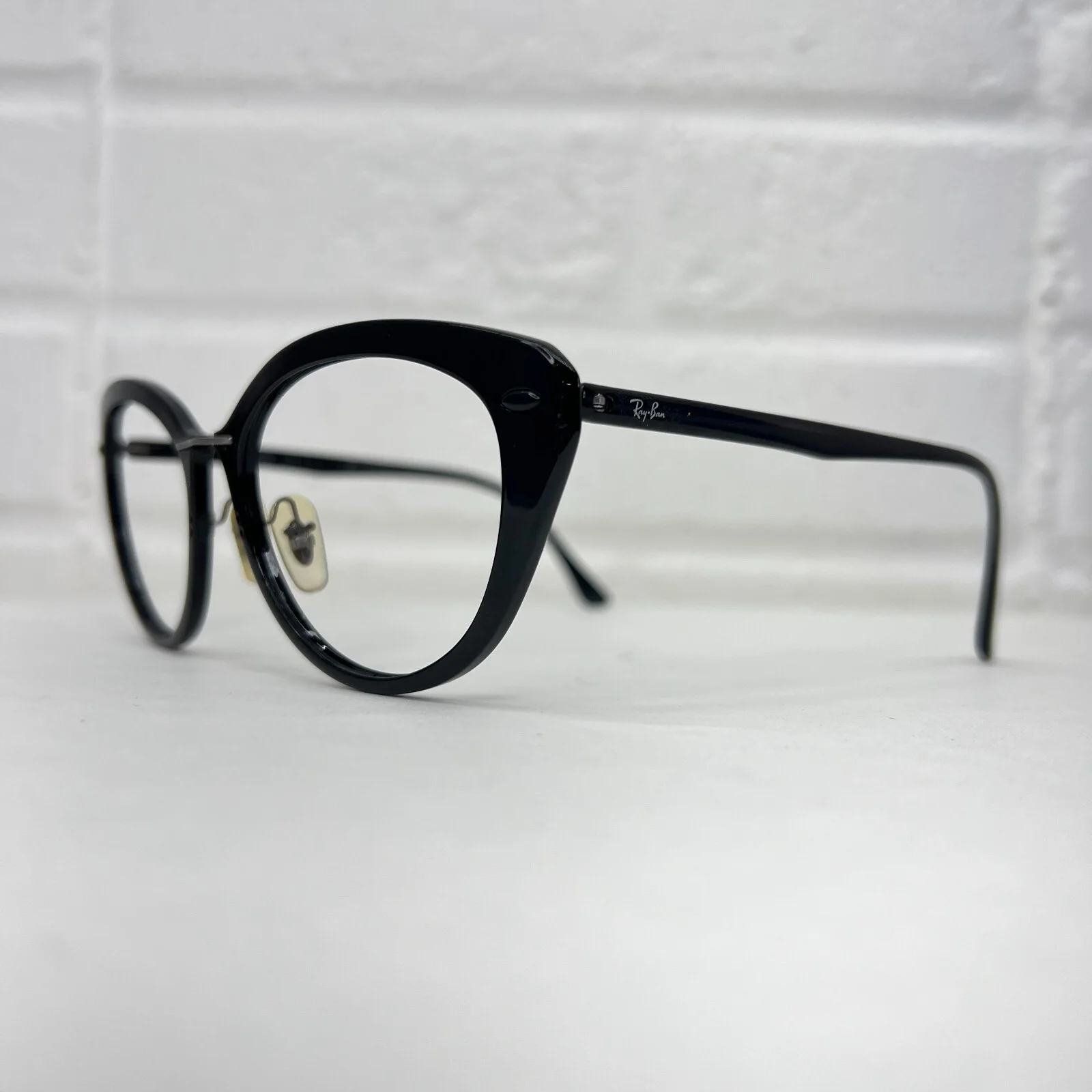 Ray-Ban RB7088 2000 Eyeglasses Frames Womens Lightray Black Cats Eye 54-18-140 2