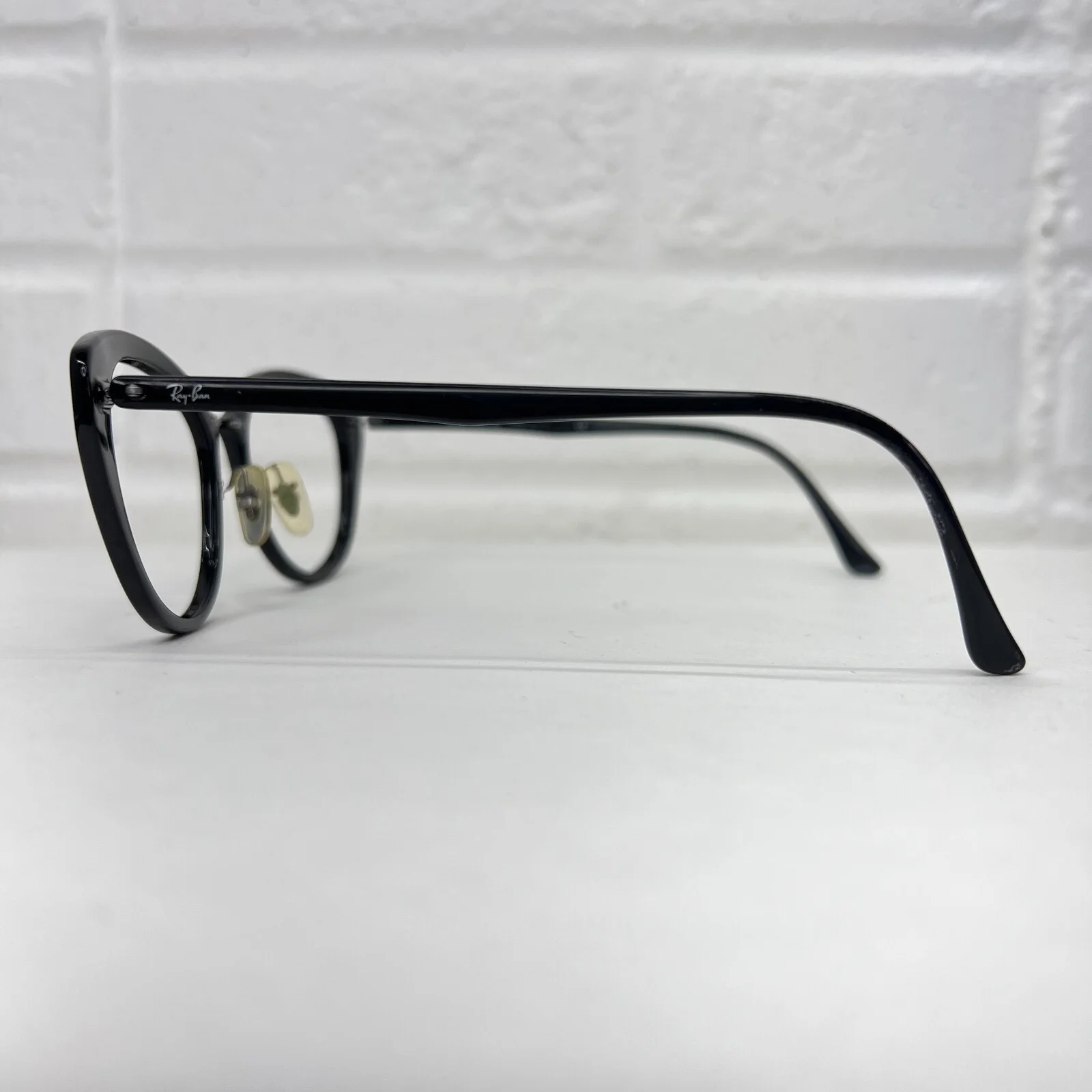 Ray-Ban RB7088 2000 Eyeglasses Frames Womens Lightray Black Cats Eye 54-18-140 3