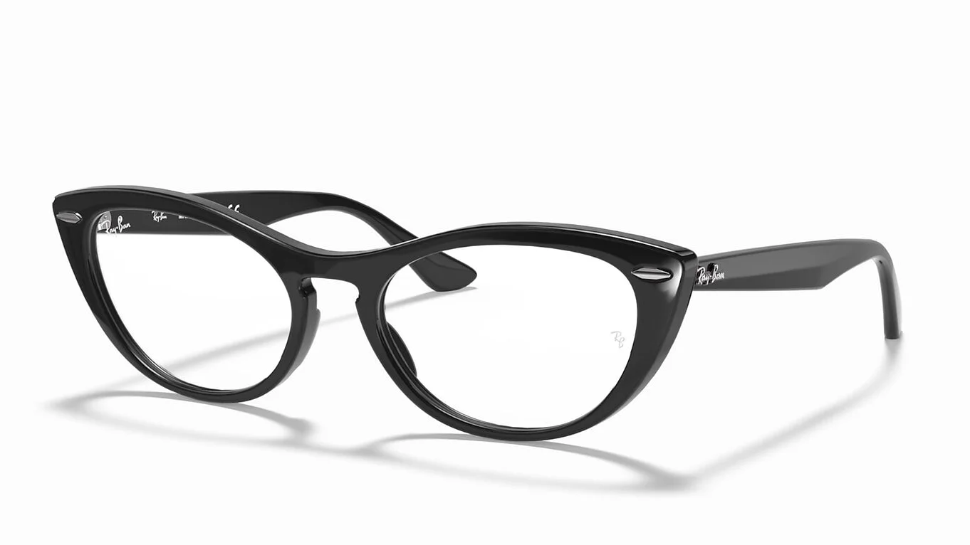 Ray-Ban RX4314V Nina 2000 Black Cat Eye 54/18/140 Authentic Eyeglasses