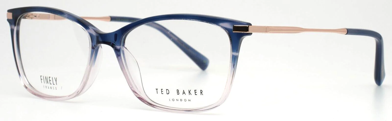 TED BAKER TFW011 BLU Blue Womens Cat Eye Full Rim Eyeglasses 51-15-135 B:38